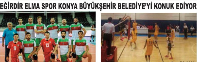EĞİRDİR ELMA SPOR KONYA BÜYÜKŞEHİR BELEDİYEYİ KONUK EDİYOR