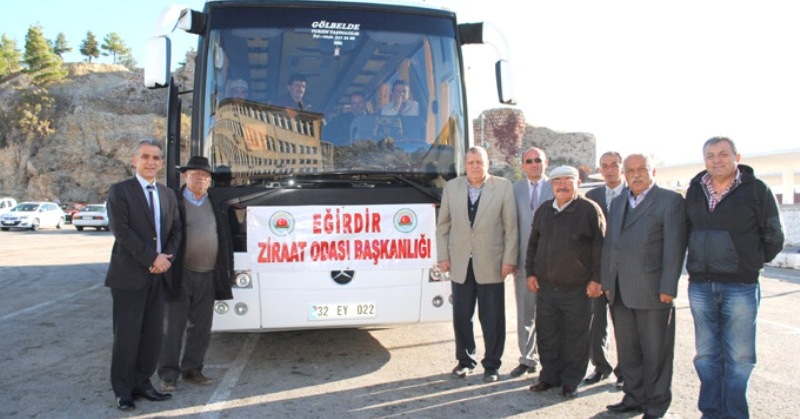 Eğirdir'li Meyve Üreticileri Meyve Fuarına Gittiler