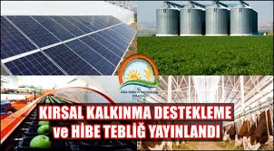 TARIMA DAYALI YATIRIM DESTEKLEMESİ HAKKINDAKİ TEBLİĞDE DEĞİŞİKLİK YAPILDI