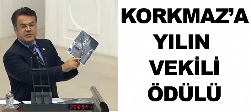 MHP Isparta Milletvekili Korkmaz'a yılın vekili ödülü