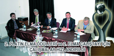 2. PLATİN ELMA ÖDÜLLERİ ve 2. ELMA ÇALIŞTAYI İÇİN ÇALIŞMALAR HIZLANDIRILDI