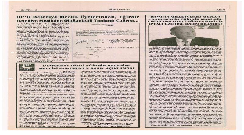 eğirdir,egirdir haber,akın gazetesi