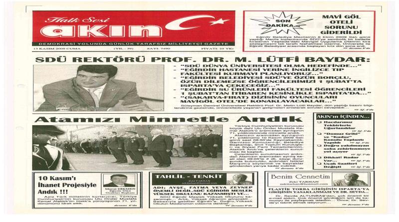 eğirdir,egirdir haber,akın gazetesi