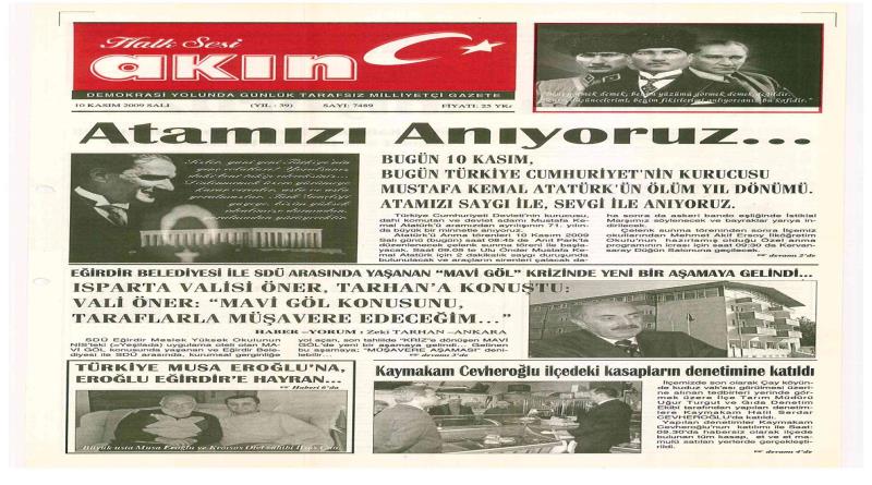 eğirdir,egirdir haber,akın gazetesi