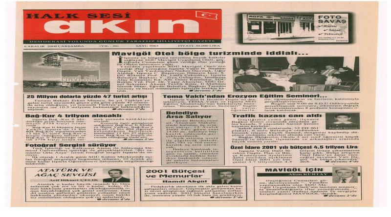 eğirdir,egirdir haber,akın gazetesi