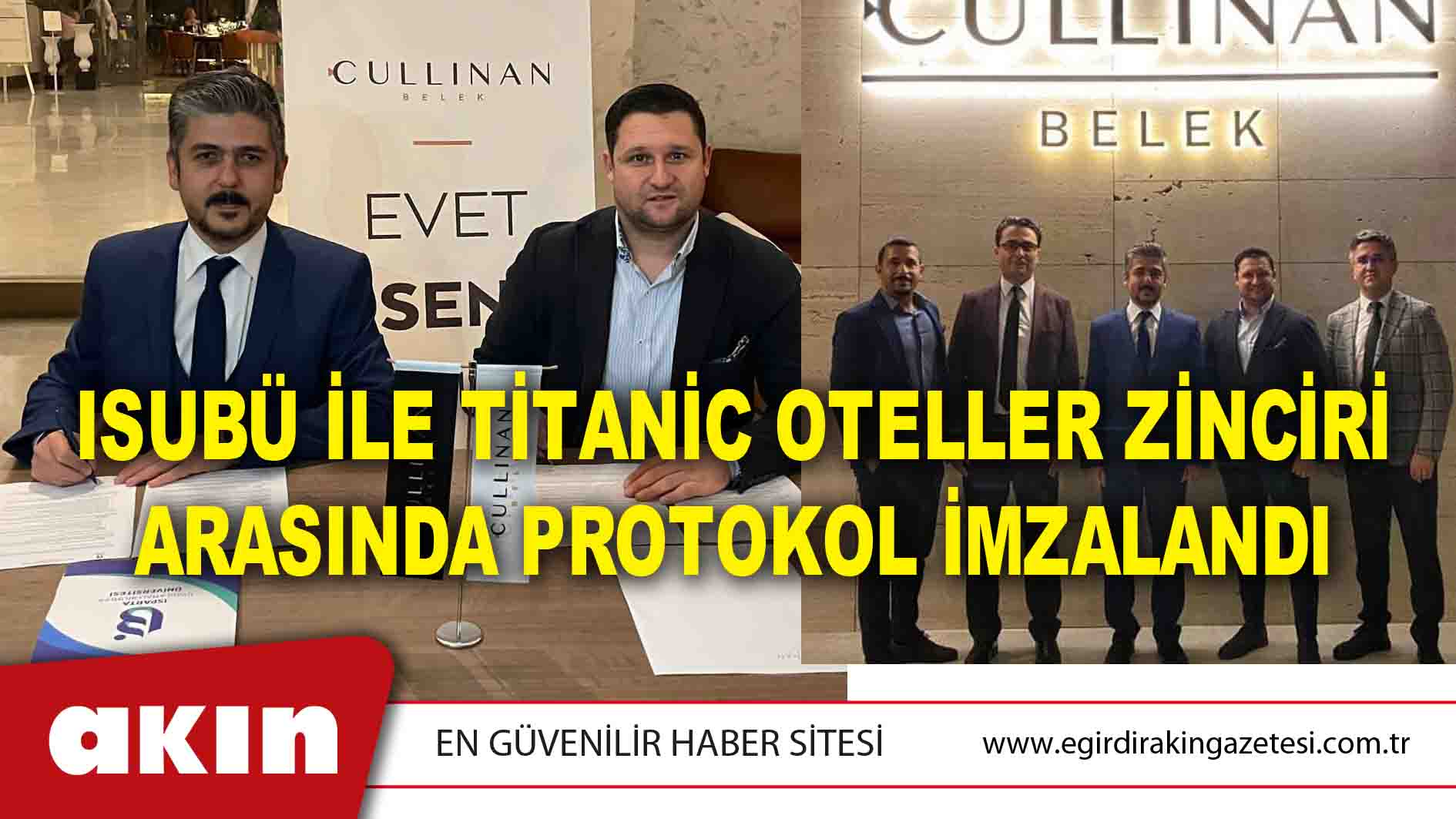 ISUBÜ ile Titanic Oteller Zinciri Arasında Protokol İmzalandı
