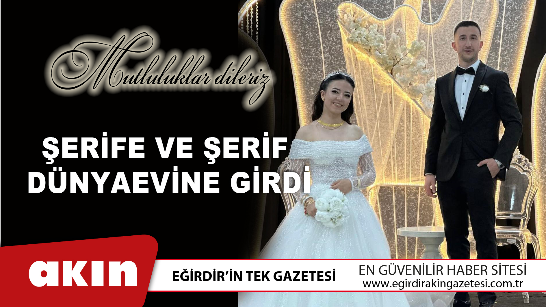 Şerife Ve Şerif Dünyaevine Girdi