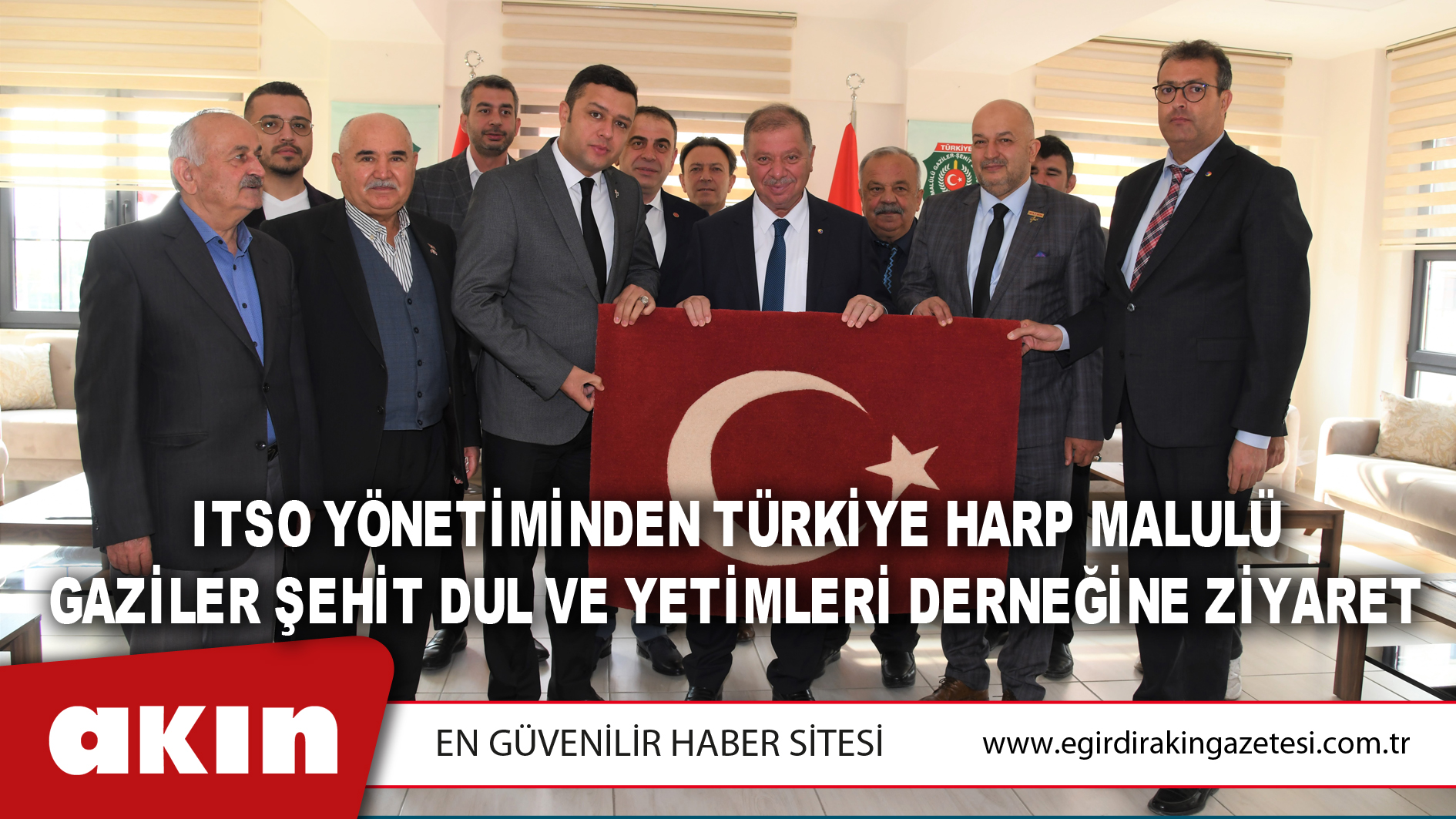 ITSO Yönetiminden Türkiye Harp Malulü Gaziler Şehit Dul Ve Yetimleri Derneğine Ziyaret