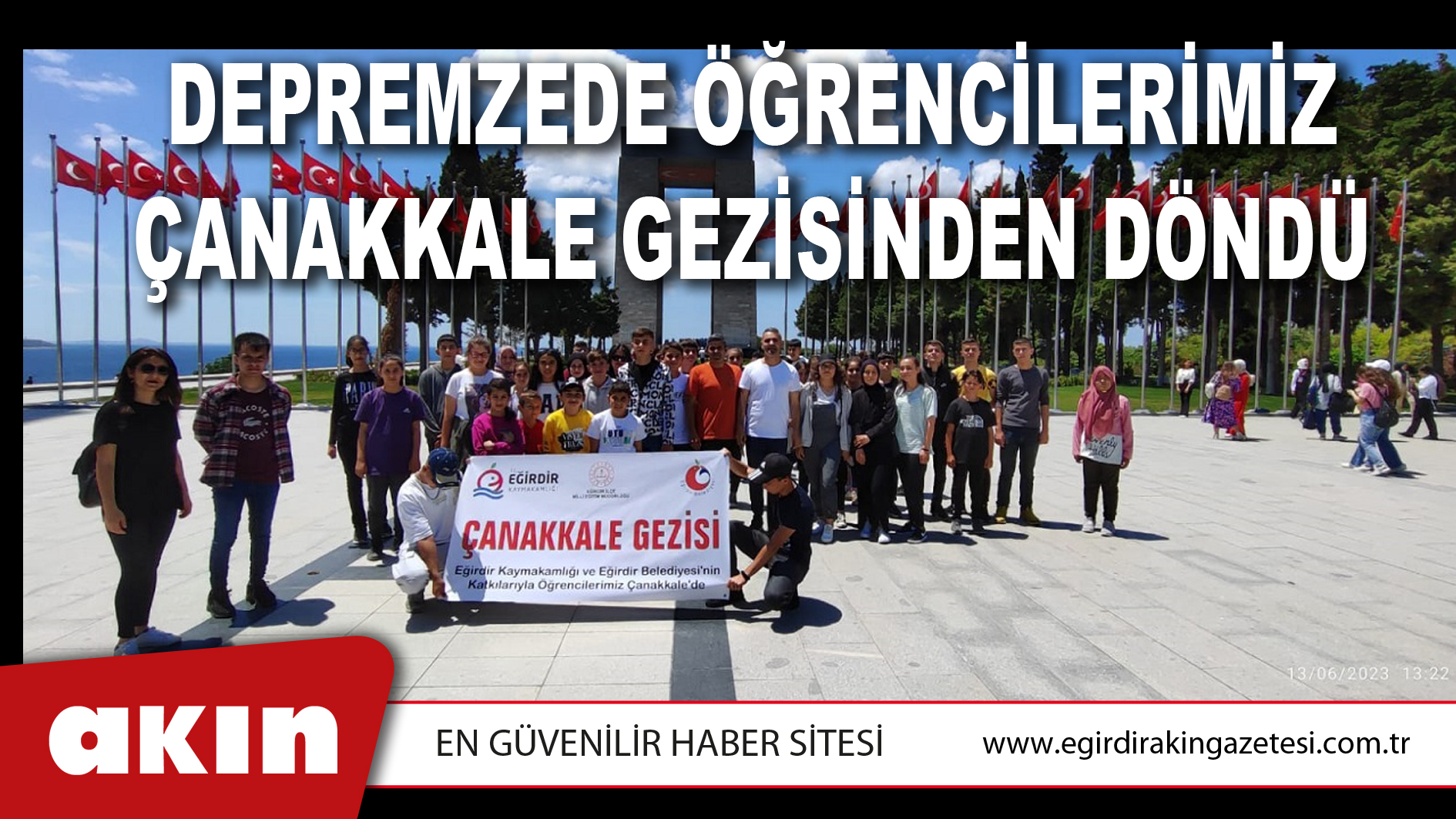 Depremzede Öğrencilerimiz Çanakkale Gezisinden Döndü