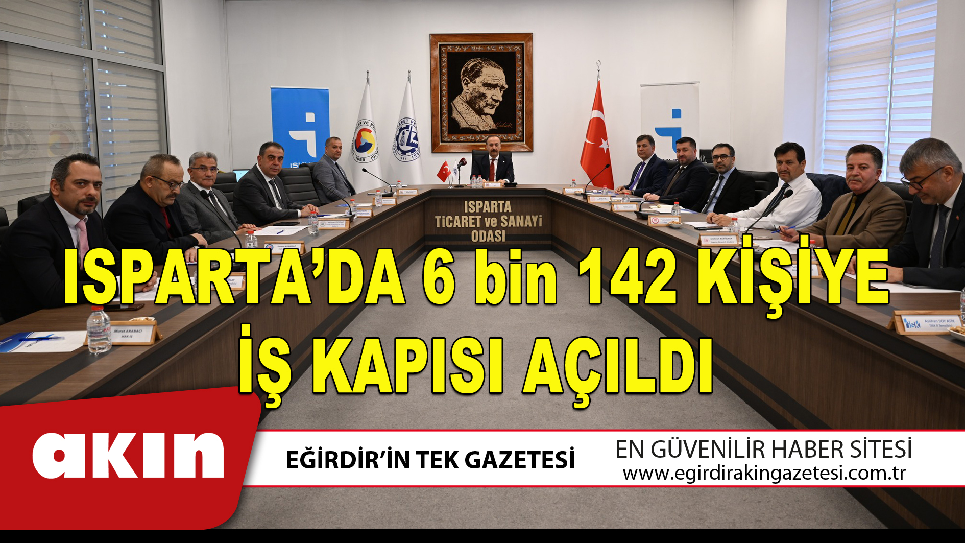 Isparta’da 6 Bin 142 Kişiye İş Kapısı Açıldı