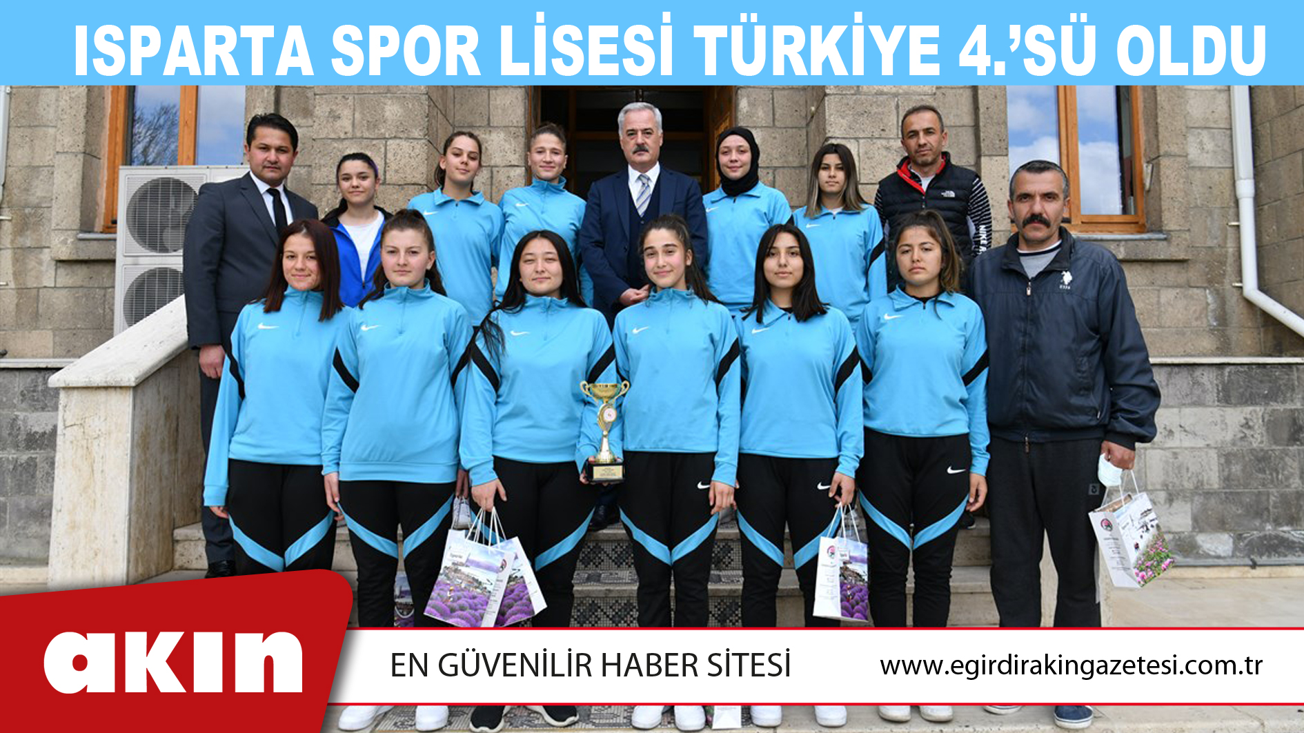 eğirdir haber,akın gazetesi,egirdir haberler,son dakika,Isparta Spor Lisesi Türkiye 4.’sü Oldu