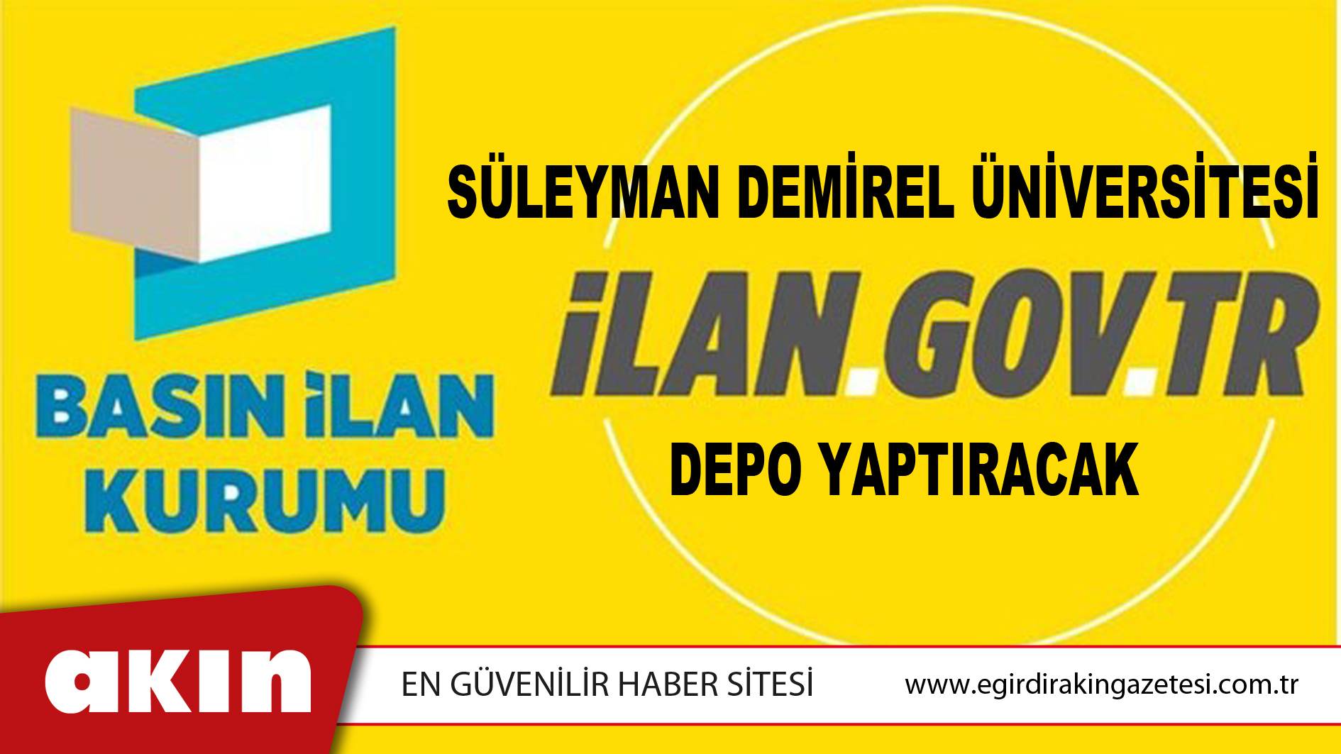 eğirdir haber,akın gazetesi,egirdir haberler,son dakika,Süleyman Demirel Üniversitesi Depo Yaptıracak