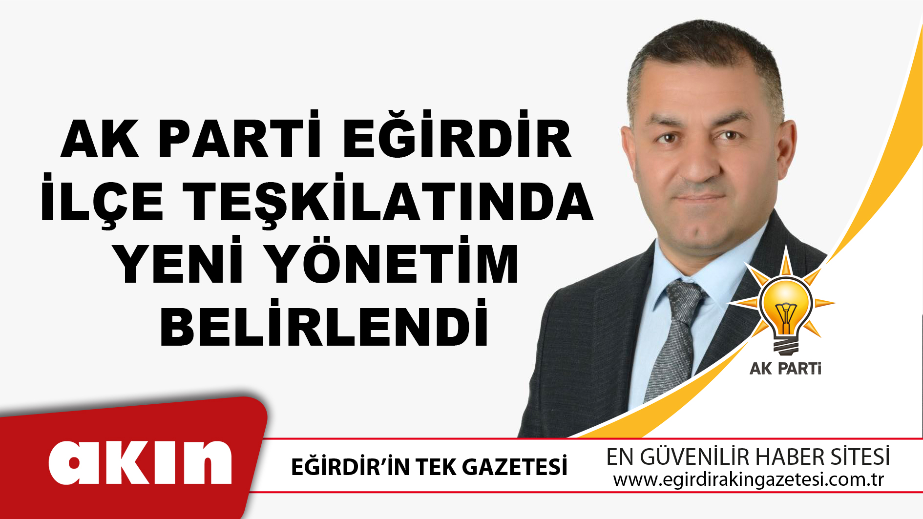 Ak Parti Eğirdir İlçe Teşkilatında Yeni Yönetim Belirlendi