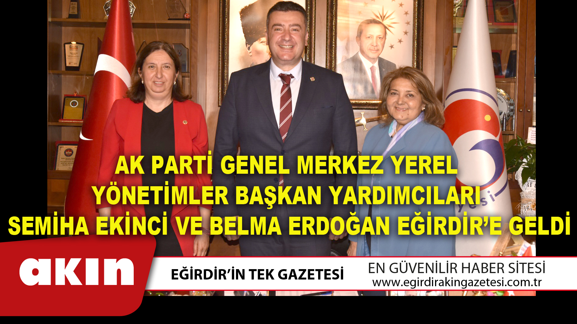 Ak Parti Genel Merkez Yerel  Yönetimler Başkan Yardımcıları  Semiha Ekinci Ve Belma Erdoğan Eğirdir’e Geldi