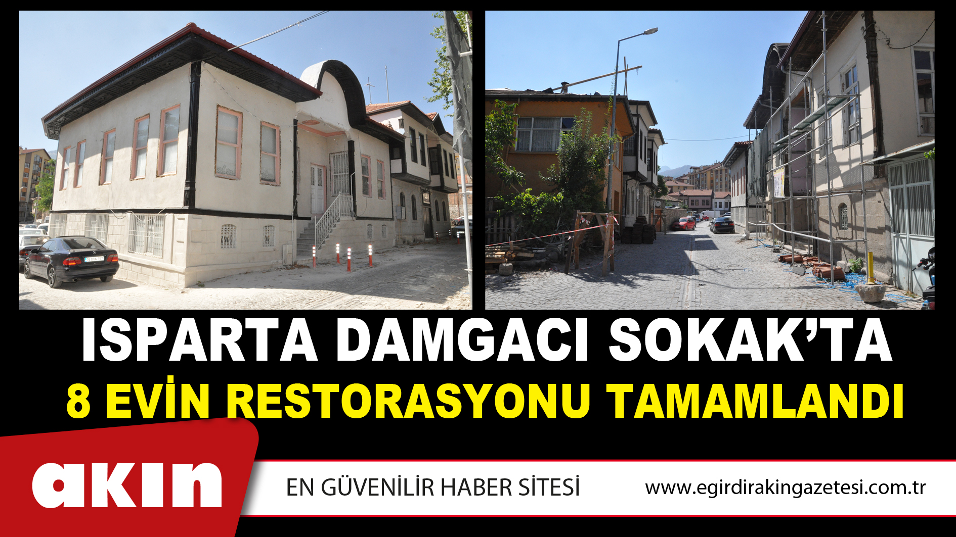 Damgacı Sokak’ta 8 Evin Restorasyonu Tamamlandı