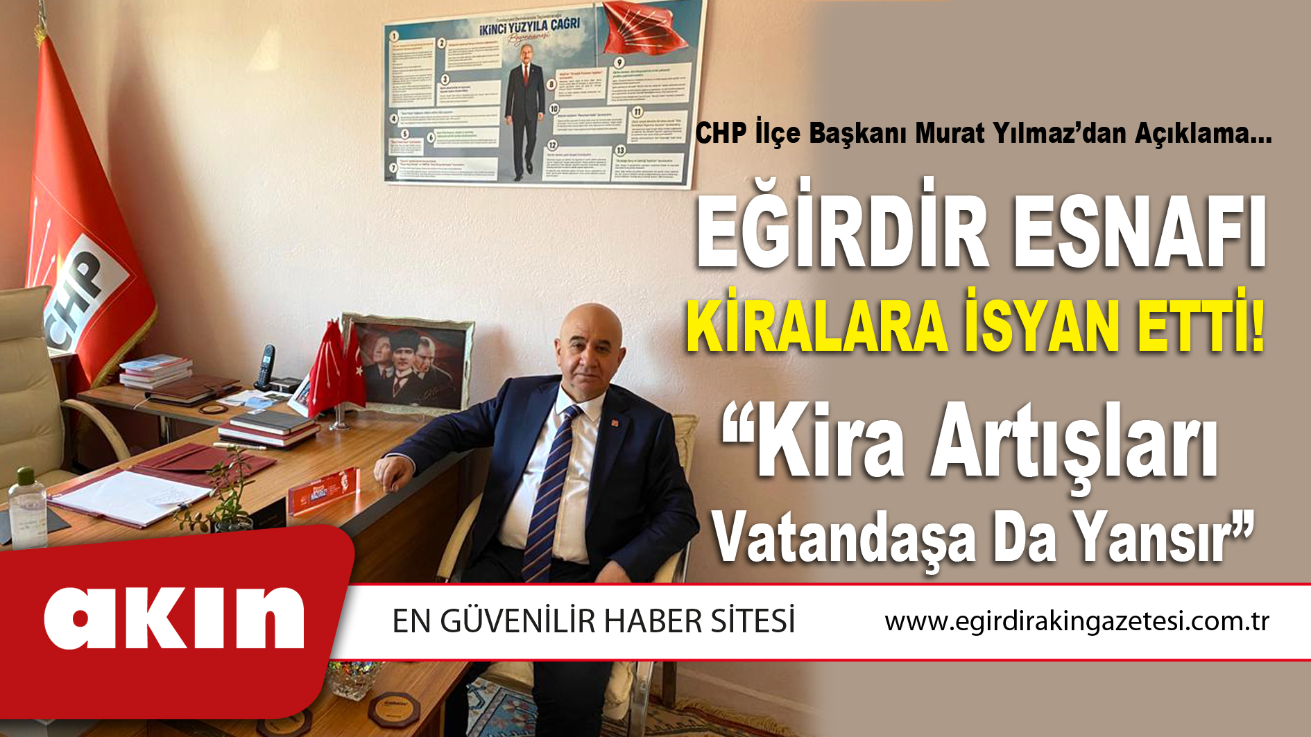 CHP İlçe Başkanı Murat Yılmaz’dan Açıklama...