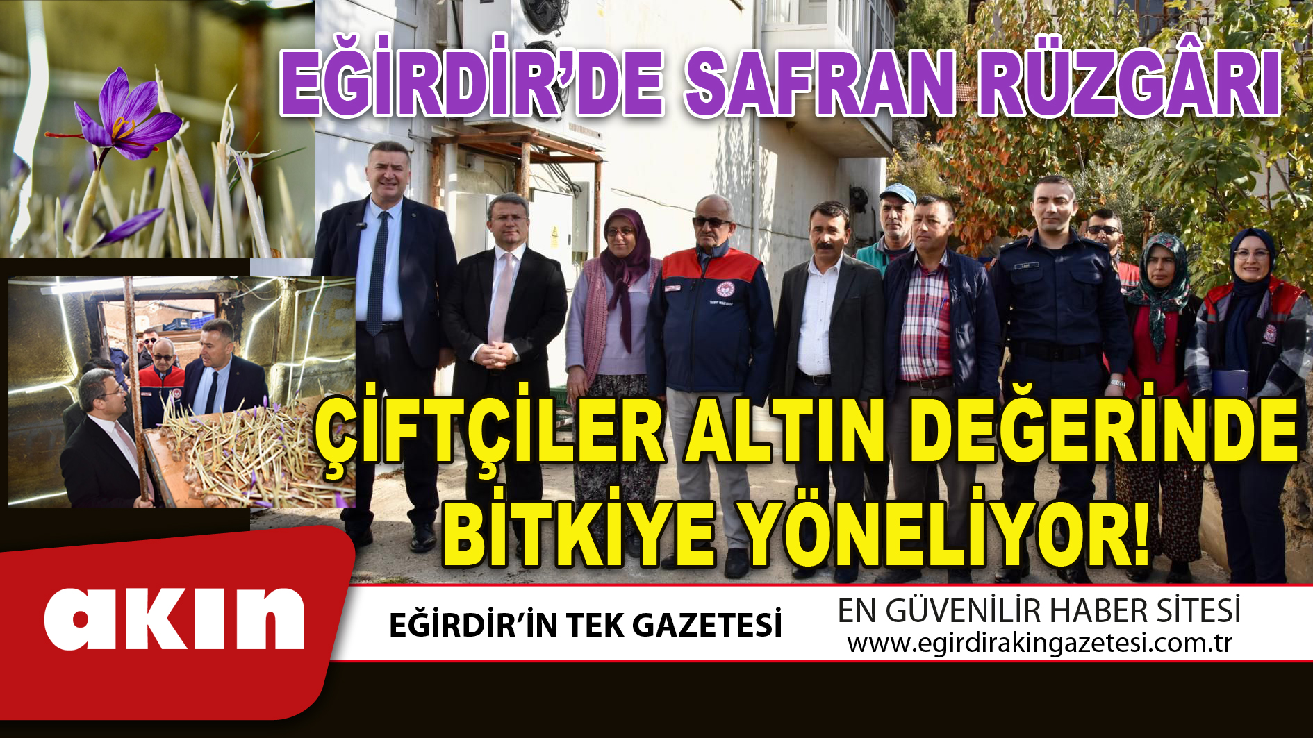 EĞİRDİR’DE SAFRAN RÜZGÂRI