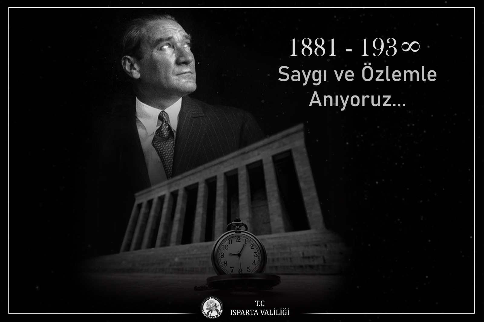 Isparta Valisi Ömer Seymenoğlu’nun 10 Kasım Atatürk’ü Anma Mesajı